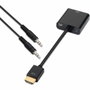 Aisens A122-0126 Conversor HDMI Macho a VGA Hembra y Jack 3.5mm Hembra
