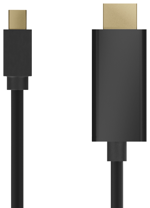 Aisens Cable Mini DisplayPort a HDMI - Mini DP/M a HDMI/M - 2 metros - Negro