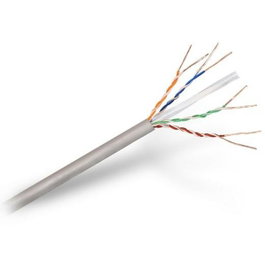 Aisens Bobina de Cable de Red CAT.6 UTP AWG24 Rígido 305m Gris