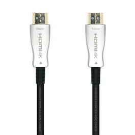 Aisens Cable HDMI AOC Premium Alta Velocidad, 20 m, 4K 60Hz, 18 Gbps, con Conectores Dorados