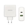 Aisens Cargador 48W con USB-C PD3.0 30W y USB-A QC3.0 18W Blanco
