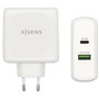 Aisens Cargador 48W con USB-C PD3.0 30W y USB-A QC3.0 18W Blanco