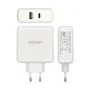 Aisens Cargador 48W con USB-C PD3.0 30W y USB-A QC3.0 18W Blanco