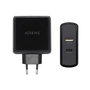 Aisens Cargador 57W con USB-C PD 45W y USB-A 12W Negro
