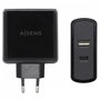 Aisens Cargador 57W con USB-C PD 45W y USB-A 12W ASCH-2PD45A-BK Negro
