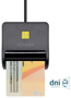 Aisens Lector de Tarjeta Inteligente DNI Negro USB 2.0 ASCR-SN01-BK