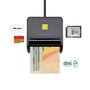 Aisens Lector de tarjetas DNIe y memorias SD, SIM, MMC en negro