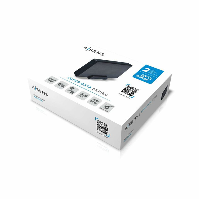 Aisens ASE-3530B Caja Externa 3,5 Pulgadas SATA a USB 3.0/3.1 Gen1, Negra