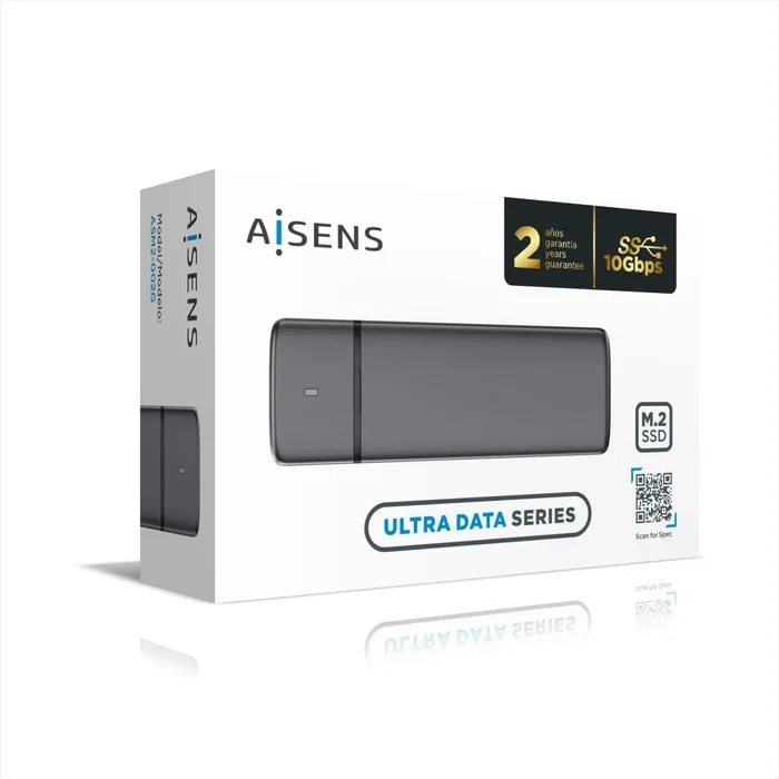Aisens Caja Externa M.2 SATA/NVMe USB 3.2 Gen 2 Gris