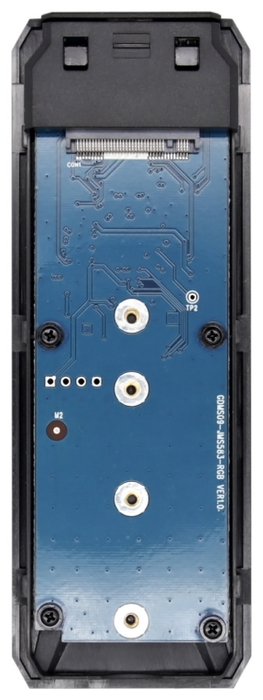 Aisens Caja Externa M.2 NVMe RGB Gaming ASM2-RGB013B Negra