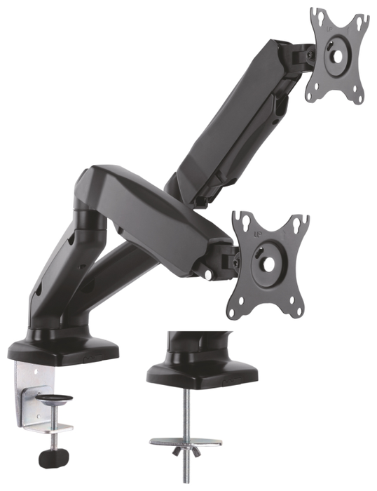 Aisens Soporte de Mesa para 2 Monitores DT27TSR-045 Negro