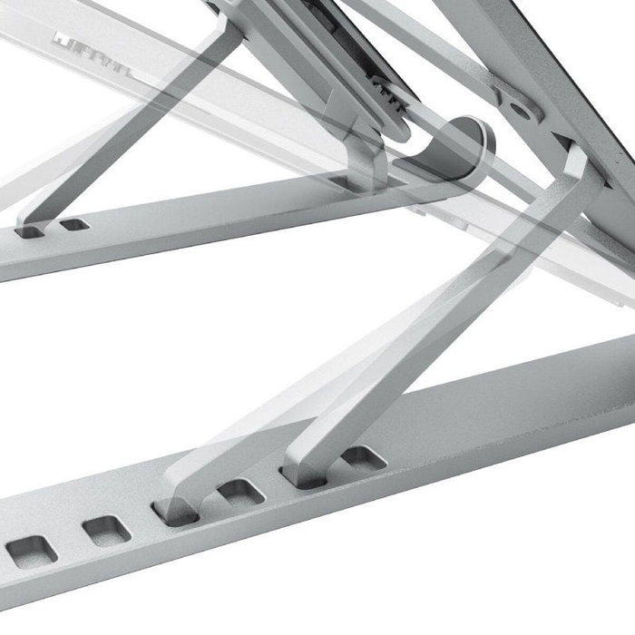 Aisens Soporte de Sobremesa Ajustable para Portátil/Tablet 10-15 Pulgadas, Plata