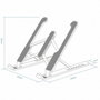 Aisens Soporte de Sobremesa Ajustable para Portátil/Tablet 10-15 Pulgadas, Plata