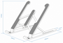 Aisens Soporte de Sobremesa Ajustable para Portátil/Tablet 10-15 Pulgadas, Plata