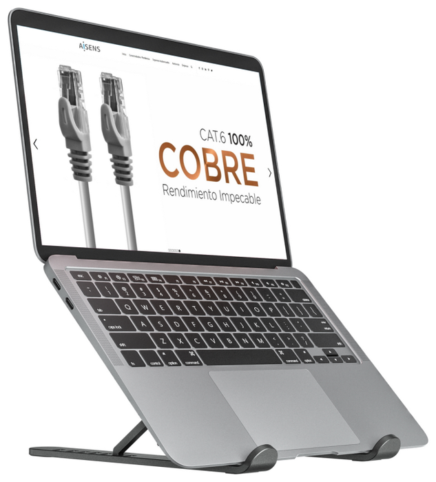 Aisens Soporte de Sobremesa Ajustable Gris Oscuro LPS1M-101
