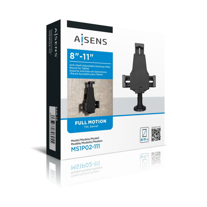 Aisens Soporte Antirobo Ajustable para Tablet de 8 a 11 Pulgadas, Negro Aisens Soporte Antirobo Ajustable para Tablet de 8 a 11 Pulgadas, Negro