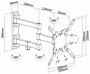Aisens Soporte de Pared Eco Giratorio para TV/Monitor 13-42 Pulgadas Negro