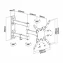 Aisens Soporte de Pared WT42TSLE-011 para TV y Monitor de 13-42 pulgadas, Negro