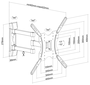 Aisens Soporte de Pared ECO Giratorio e Inclinable 32-55 pulg.