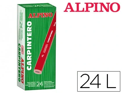 Alpino Lápiz Carpintero Caja de 24 Unidades Alpino Lápiz Carpintero Caja de 24 Unidades