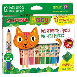 Lapices De Colores Alpino Baby Estuche De 12