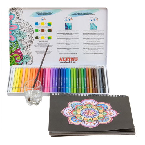 Alpino Lápices de Colores Color Experience Acuarelables Multicolor con Estuche Metálico Alpino Lápices de Colores Color Experience Acuarelables Multicolor con Estuche Metálico