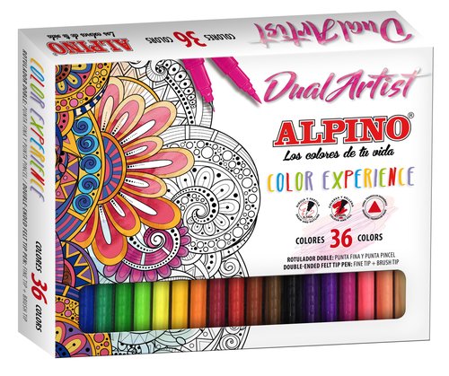 Alpino Color Experience Dual Artist Estuche de 36 Rotuladores Multicolor Alpino Color Experience Dual Artist Estuche de 36 Rotuladores Multicolor