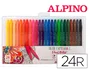 Alpino Color Experience Dual Artist Estuche de 24 Rotuladores Colores Surtidos con Doble Punta de Pincel y Fina de 0,7 mm