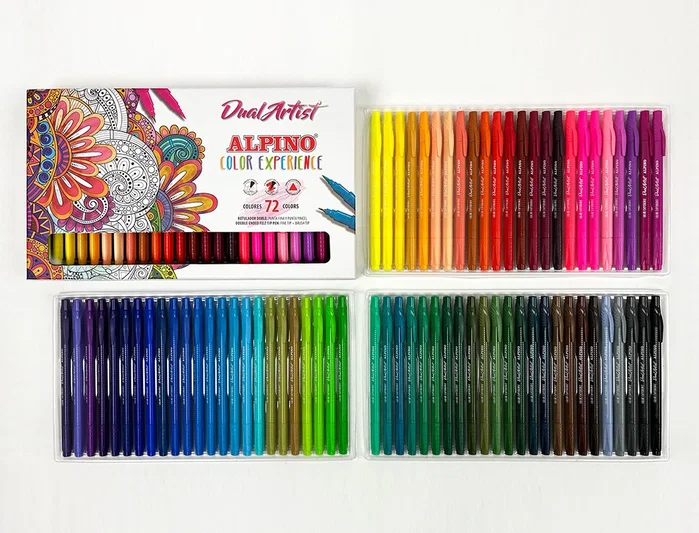 Alpino Color Experience Dual Artist Estuche de 72 Rotuladores Colores Surtidos