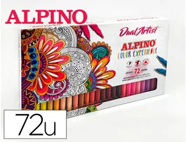 Alpino Color Experience Dual Artist Estuche de 72 Rotuladores Colores Surtidos