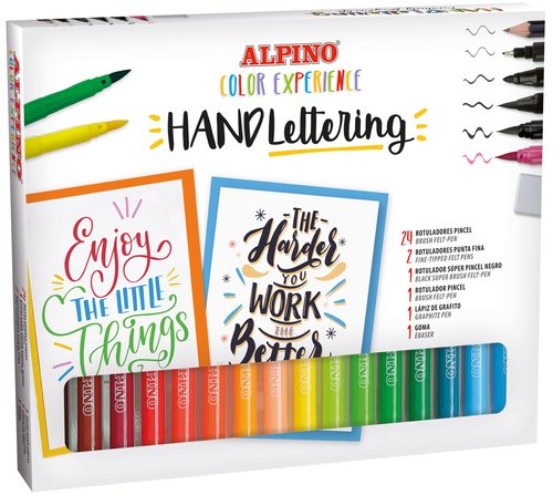 Alpino Kit de Rotuladores Hand Lettering Color Experience de 30 Unidades