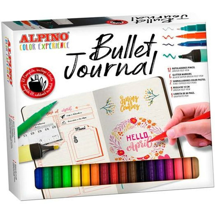 Alpino Kit Completo de Rotuladores Bullet Journal Color Experience - Estuche de 22 Piezas Alpino Kit Completo de Rotuladores Bullet Journal Color Experience - Estuche de 22 Piezas