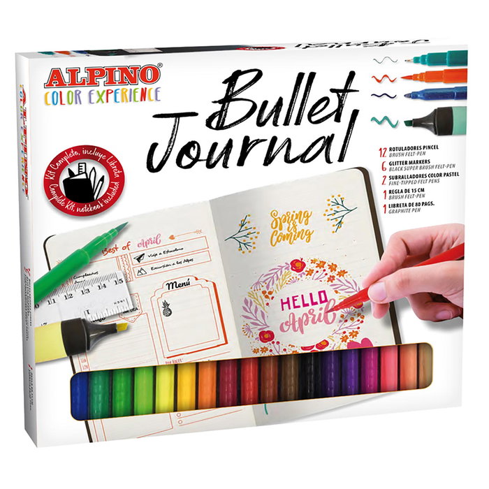 Alpino Kit Completo de Rotuladores Bullet Journal Color Experience - Estuche de 22 Piezas Alpino Kit Completo de Rotuladores Bullet Journal Color Experience - Estuche de 22 Piezas
