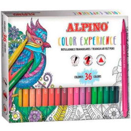 Alpino Rotuladores Color Experience Triangulares Punta 2,3 mm Estuche 36 Ud
