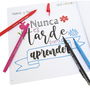 Alpino Rotuladores Dual Artist Colores Surtidos 12 Ud + Libro Guía Iniciación Al Lettering