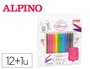 ALPINO Set de Iniciación al Lettering con 12 Rotuladores Dual Artist y Libro Guía