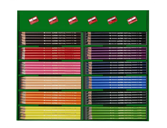 Alpino Festival Classbox Lápices de Colores, 288 unidades, 12 colores surtidos