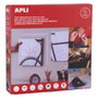 Apli Cinta de Gancho y Bucle Adhesiva tipo Velcro, 20 mm x 25 m, Blanco