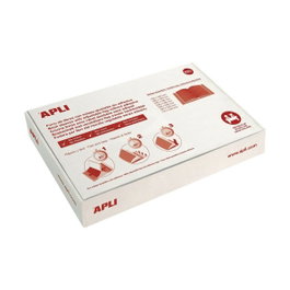 APLI Forro Ajustable Transparente 130µ 31 cm, Caja de 100 unidades