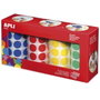 Apli Gomets Redondos 20mm Colores Surtidos, Pack de 4 Rollos