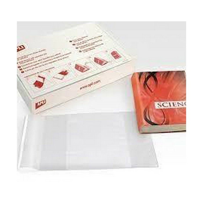 Apli Forro de Libros con Solapa Ajustable 295mm PVC 130 Micras, Transparente, Caja de 100 Unidades