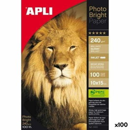 Apli Papel Fotográfico Photo Bright 10x15cm 240gr Blanco Brillo