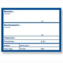 APLI Rollo de 200 Etiquetas de Envío Blanco sobre Azul 82x109 mm