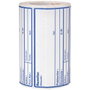APLI Rollo de 200 Etiquetas de Envío Blanco sobre Azul 82x109 mm