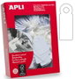 Apli Etiquetas Colgantes Blancas con Hilo 45x65 mm, Caja de 400 unidades
