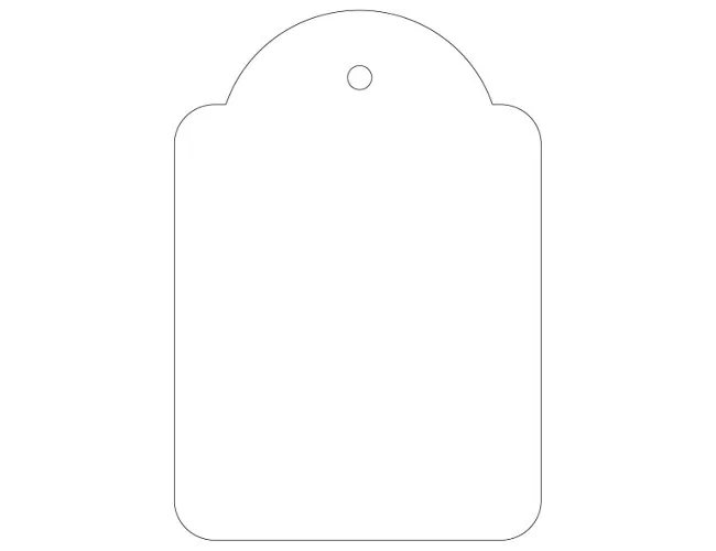 Apli Etiquetas Colgantes con Hilo 45x65mm Blanco Caja de 400
