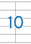 Apli Etiquetas Adhesivas 105x57mm Blanco 100 Hojas