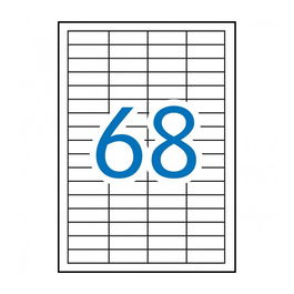 Apli Etiquetas Adhesivas C-Rectos 48,5x16,9 mm Inkjet-Láser 100 Hojas Blanco
