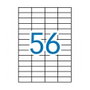 Apli Etiquetas Adhesivas 52,5x21,2mm Blancas con Cantos Rectos