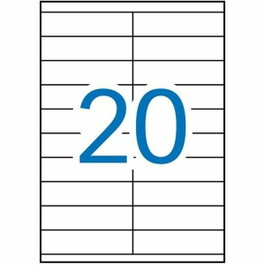 Apli Etiquetas Adhesivas 105x29mm Blancas Cantos Rectos